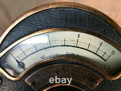 Vintage tested Art Deco Thomson Ammeter General Electric Schenectady New York