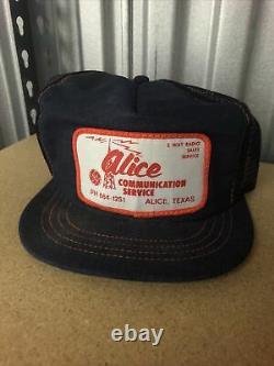 Vintage trucker hat Alice Communication Service General Electric