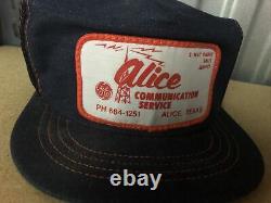 Vintage trucker hat Alice Communication Service General Electric