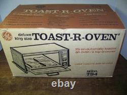 Vntg General Electric Toast-R-Oven model T94 deluxe king size Oven 4-slice NOS