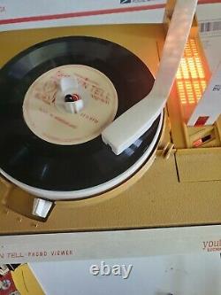 Vtg 1960's GE Show'N Tell Phono Viewer A651C 14 stories Working needs needle