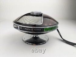 Vtg 1970s Space Age GE Atomic Flying Saucer UFO Radio P2775A MCM AS-IS REPAIR