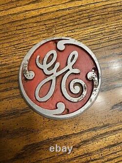 Vtg Antique GE General Electric Cast Aluminum Plaque Emblem 4