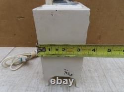 Vtg Antique General Electric Telechron Cast Metal Refrigerator Clock Monitor Top