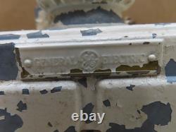 Vtg Antique General Electric Telechron Cast Metal Refrigerator Clock Monitor Top