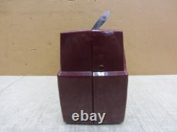 Vtg Burgundy Maroon Bakelite Ge Model 610 Vacuum Tube Type Am Radio Portable