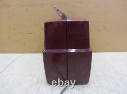 Vtg Burgundy Maroon Bakelite Ge Model 610 Vacuum Tube Type Am Radio Portable
