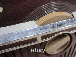 Vtg Burgundy Maroon Bakelite Ge Model 610 Vacuum Tube Type Am Radio Portable