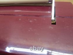 Vtg Burgundy Maroon Bakelite Ge Model 610 Vacuum Tube Type Am Radio Portable