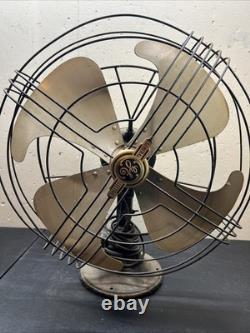Vtg GE General Electric Vortalex 16 3 Speed Oscillating Fan Smooth runnin
