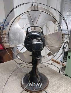 Vtg GE General Electric Vortalex 16 3 Speed Oscillating Fan Works