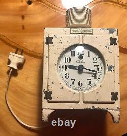 Vtg GE Telechron General Electric Refrigerator Clock Monitor Top 1920's WORKING