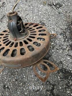 Vtg Ge General Electric Industrial Hunter Cast Iron Fan Motor Antique Ceiling