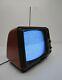 Vtg General Electric Ge Performance Portable Tv Television 12xb9104t Red 11.5