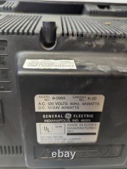 Vtg General Electric GE Portable Television Model 8-0955 TV CRT Gaming