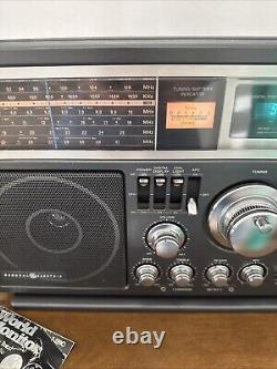 Vtg General Electric Model 7-2990A Portable 6 Band Shortwave SW Radio With Tag