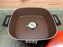 Vtg ORANGE GE Deluxe Dutch Skillet General Electric SK29FT 1970s New Open Box