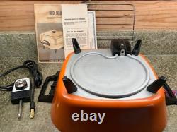 Vtg ORANGE GE Deluxe Dutch Skillet General Electric SK29FT 1970s New Open Box