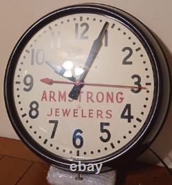 Vtge GE General Electric Telechron Wall Clock 1HA1612 ARMSTRONG JEWELERS Works