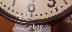 Vtge GE General Electric Telechron Wall Clock 1HA1612 ARMSTRONG JEWELERS Works