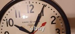 Vtge GE General Electric Telechron Wall Clock 1HA1612 ARMSTRONG JEWELERS Works