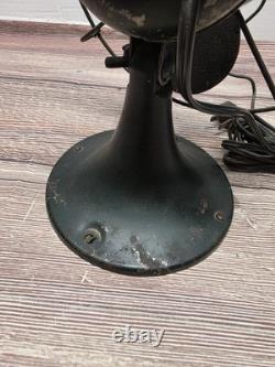 -WORKS- 1930 27X840 Vintage GE General Electric Metal Desk Fan Desktop
