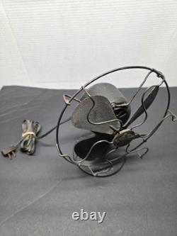 -WORKS- 1930 27X840 Vintage GE General Electric Metal Desk Fan Desktop