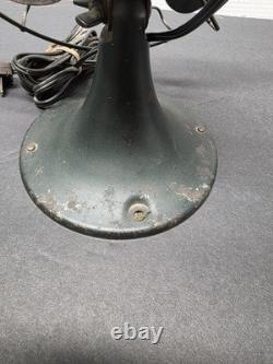 -WORKS- 1930 27X840 Vintage GE General Electric Metal Desk Fan Desktop