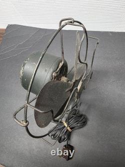 -WORKS- 1930 27X840 Vintage GE General Electric Metal Desk Fan Desktop