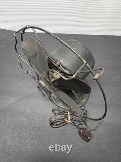 -WORKS- 1930 27X840 Vintage GE General Electric Metal Desk Fan Desktop