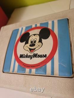 Walt Disney Mickey Mouse Record player Vintage 70s GE General Electric Vtg