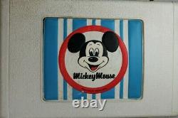Walt Disney Mickey Mouse Record player Vintage 70s GE General Electric WORKS