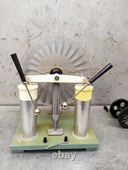 Wimshurst Machine Lab Static Electricity Generator / USSR Vintage