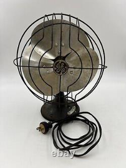 Working Vintage 9 1930's/1940's General Electric Oscilating Fan