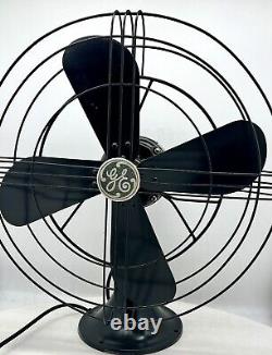 Working Vintage General Electric / GE Fan (78X233) Black -Restored Ships Fast