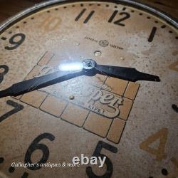 Works Vintage Dr Pepper Rare General Electric 10-2-4 advertising Clock 15 Sign