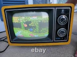 YELLOW Vintage GE / General Electric 10 Performance Television TV #AA5322SY