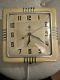 Yellow Vintage Telechron / Ge General Electric Wall Clock Fully Serviced Works