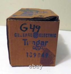 1 Tube redresseur à ampoule Tungar de General Electric Ge 189049 Vintage dans sa boîte d'origine