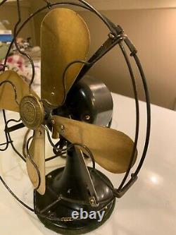 1920 Ge Whiz General Electric Whiz 9 Fan Ge Vintage Antique Brass Blade
