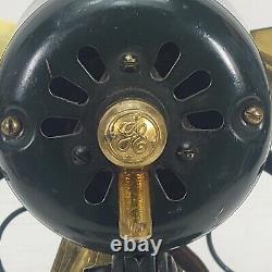 1920 Vintage Antique General Electric Whiz 9 Fan Ge Brass Blade Works Voir VID