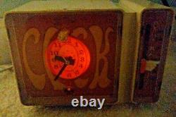 1969 Pyschedelic Clock Radio General Electric. Rare Iconique Hip Retro