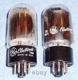 2 Nos General Electric 6l6gc Tubes À Vide Pentodes Audio Vintage