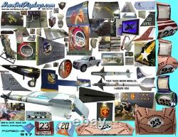 20x Aube de moteur à réaction vintage General Electric 308D416G23 Nos J-47 Lot de VINGT