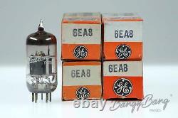 4 Anciens tubes électroniques General Electric 6EA8/6GH8A Triode-Pentode Mixer Audio pour télévision VHF