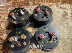 4 Indicateurs de courant d'antenne vintage General Electric DW52 Manomètres 8DW52AAA1 GE
