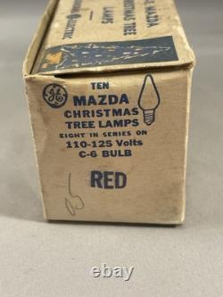 (41) Ampoule de lampe de sapin de Noël vintage General Electric Mazda, multiannee, non testée
