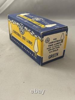 (41) Ampoule de lampe de sapin de Noël vintage General Electric Mazda, multiannee, non testée