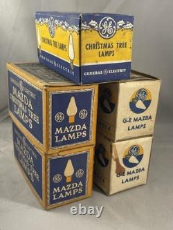 (41) Ampoule de lampe de sapin de Noël vintage General Electric Mazda, multiannee, non testée