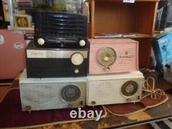 5 Radios Vintage, (General Electric, Zenith) Seul un Fonctionne